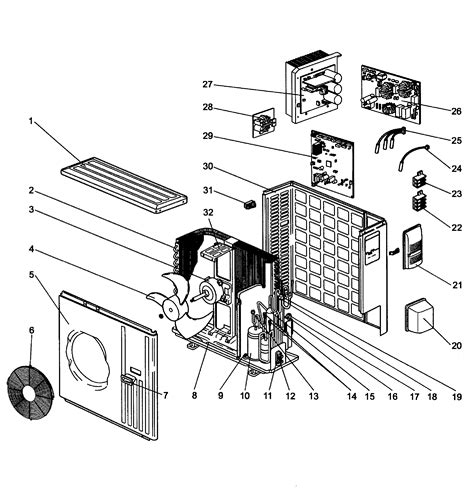 Split Unit Air Conditioner Components Electrical Wiring Diagrams For