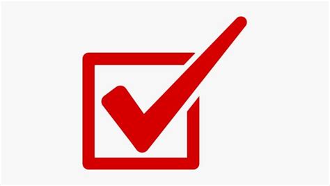 Download Red Check Mark Png About Us Red Tick Symbol Png
