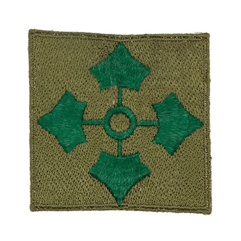 German Made Post Wwii Us Army 4th Infantry Division Patch