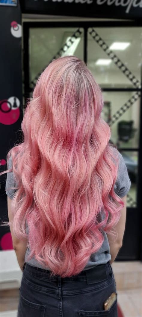 Cotton Candy Pink Hair Streaks App Kyla Hair