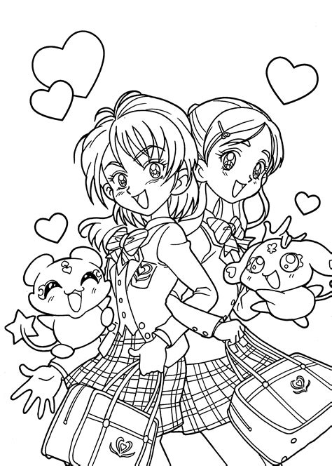 Ilovemy Gfs Anime Coloring Sheets