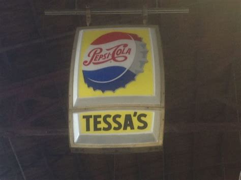 Vintage Corner Store Double Sided Illuminated Pepsi Cola Sign