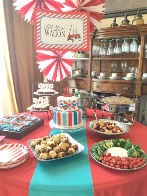 Little Red Wagon 1st Birthday Party Food The Whole Cook