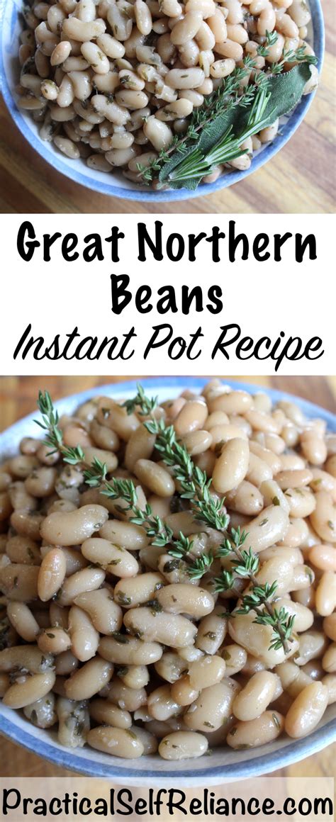 Creamy and delicious great northern beans with tender chunks of ham. Instant Pot Great Northern Beans