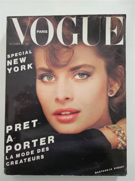 Magazine Vogue Paris Mode French 630 Octobre 1982 N Kinski Brooke