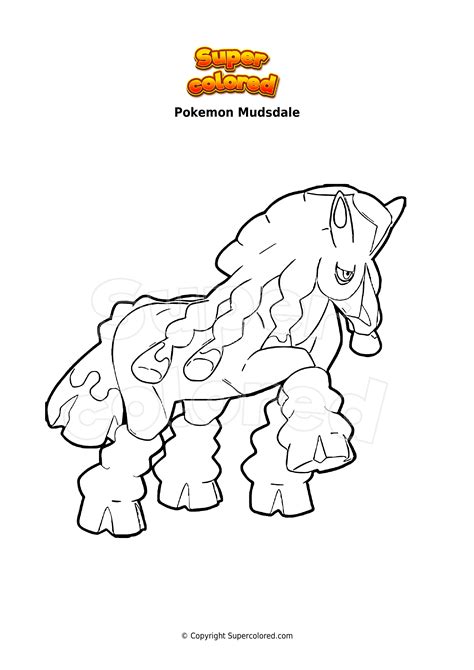 Disegno Da Colorare Pokemon Mudsdale Supercolored Com