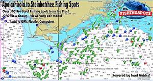 Apalachicola Fishing Spots Map For Gps 350 Florida Gulf Fishing Spots