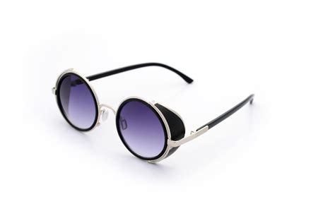 Steampunk Sunglasses 50s Round Glasses Cyber Goggles Vintage Retro