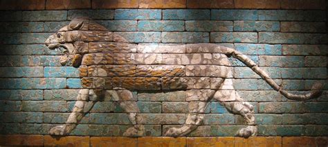 Striding Lion Babylon 604 561 Bc 51409 Mfaboston Artmuseum