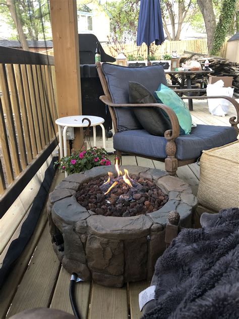 From many fire pit types, an enclosed fire pit is known to be the safest and most comfortable. Our little deck fire pit | Gazebo, Large gazebo, Hot tub ...