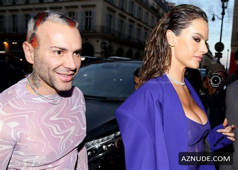 Alessandra Ambrosio Sexy Shows Off Her Tits As She Attends The Thierry Mugler Couturissime