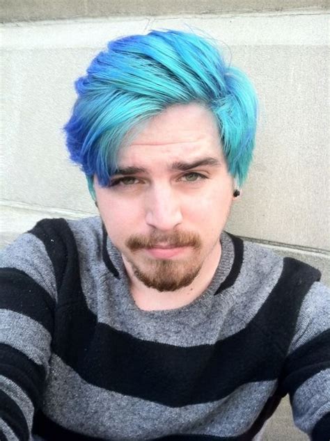 All About Hair For Men Blue Hair Colour For Men