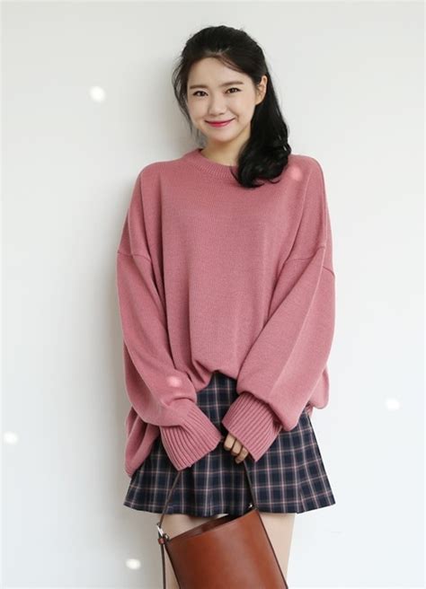 66girls Oversize Knitted Sweater Korean Fashion Fashion Asian Fashion