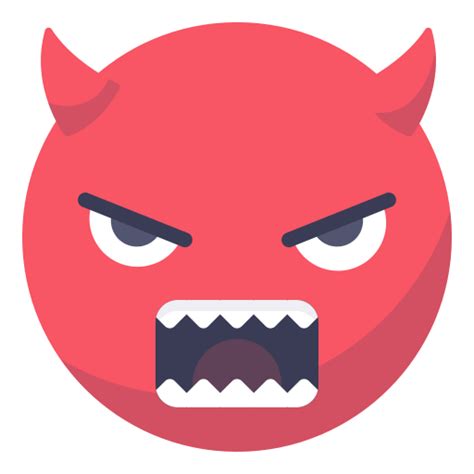 Angry Face Smiley Smile Grin Devil Evil Icon