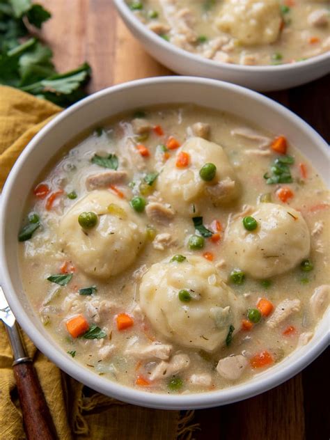 Creamy Chicken And Dumpling Soup Easy Homemade Recipe