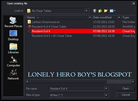 More images for cara setting keyboard resident evil 4 pc » LONELY HERO BOY'S BLOGSPOT: Cara Menggunakan Cheat Engine ...