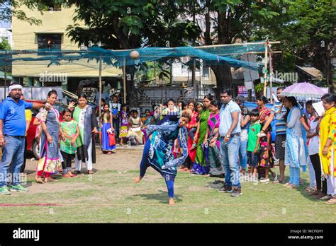 Guwahati India 15th Apr 2018 People Took Part In Traditional Games