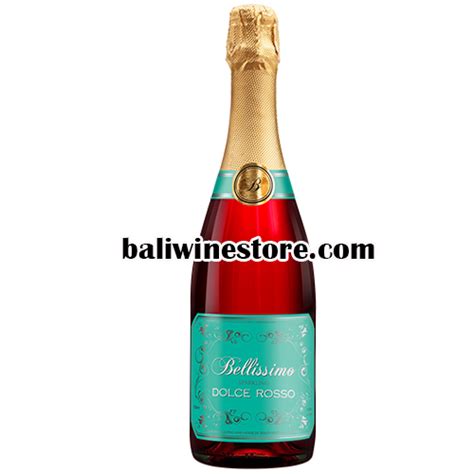 Bellissimo Dolce Rosso Sparkling 750ml Bali Wine Store