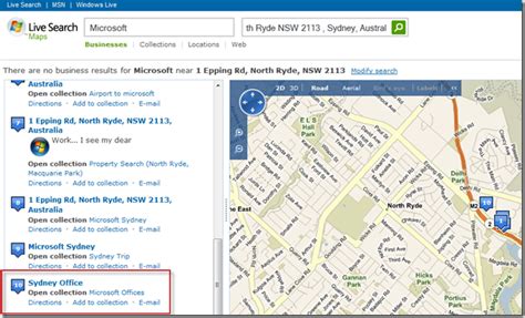 Microsoft Location On Live Maps