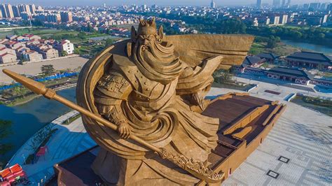 China Unveils Epic 1320 Ton God Of War Statue Statue Guan Yu