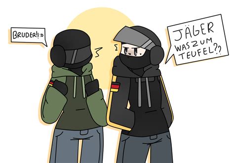 R6s Jager And Bandit By Glitchky On Deviantart