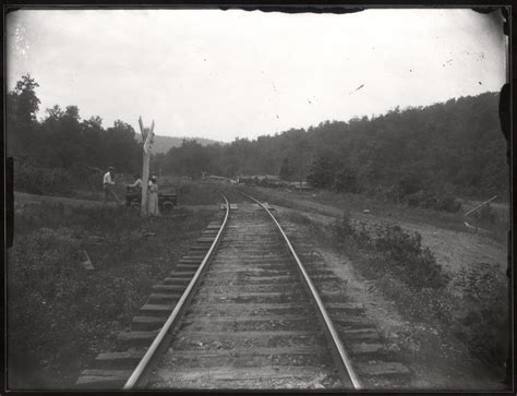 Railroad Tracks And Crossing Near Leslie Arkansas Ca 19