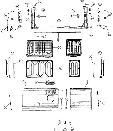 Ram 1500 Multifunction Tailgate Detailed In Parts Diagram Mopar Insiders
