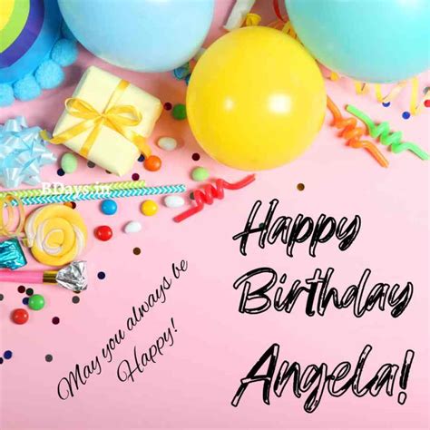 Happy Birthday Angela Images Cards Cakes And Wishes