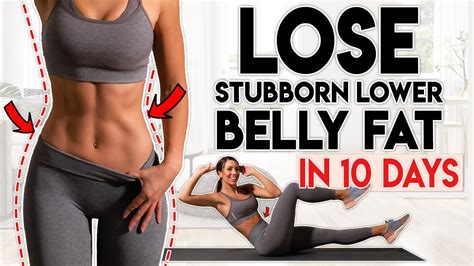 LOSE BELLY FAT In 10 Days Lower Belly 8 Minute Home Workout YouTube