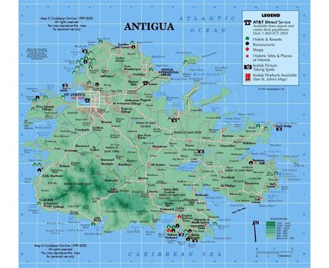 Maps Of Antigua And Barbuda Collection Of Maps Of Antigua And Barbuda