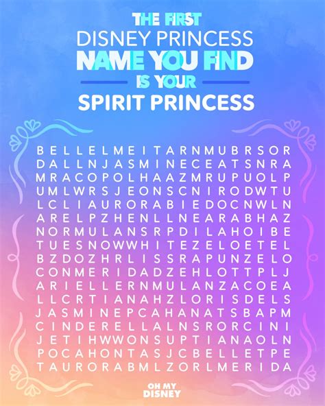 The First Disney Princess Name You Find In This Puzzle Is