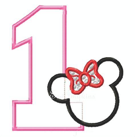 6 Best Printable Mickey Mouse Red Number 1 Printableecom Instant