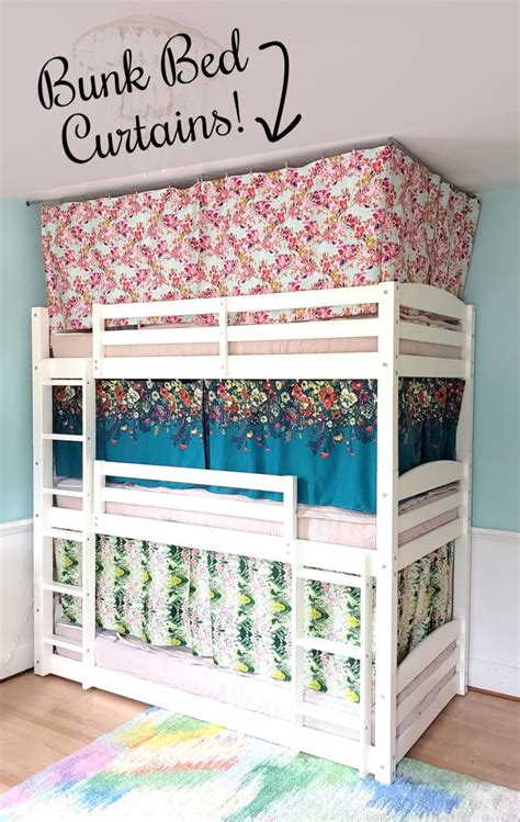 Bunk Bed Curtains How To Tutorial Reality Daydream Diy Bunk Bed