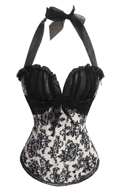 Buy Sexy Lady Fashion Corset Bustier Floral Printed