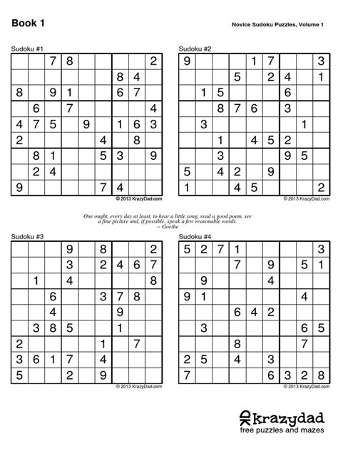 Kd Sudoku No 4up Pdf Puzzles Games Of Mental Skill