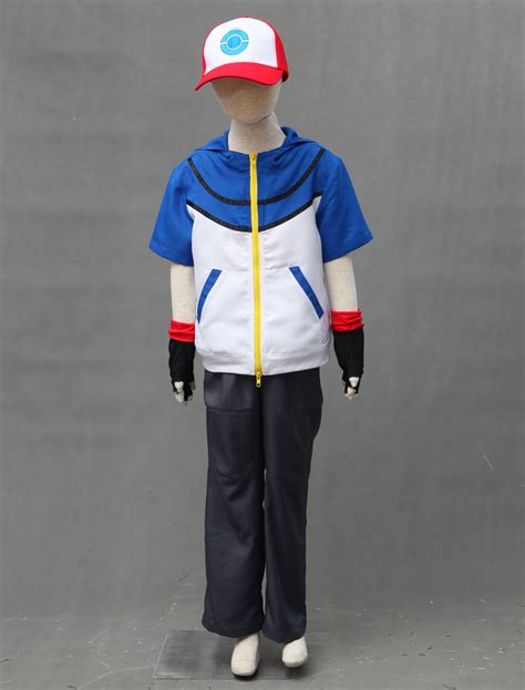 Specialty Pokemon Cosplay Costume Cosplay Ash Ketchum Cos Jacketgloves