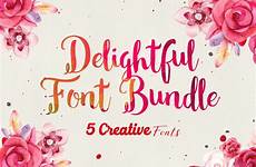 delightful bundle font creative typefaces only mightydeals social