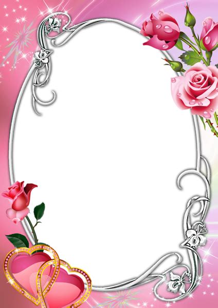 Browse and download hd frame png images with transparent background for free. Pink Transparent Frame with Roses and Hearts | Gallery ...