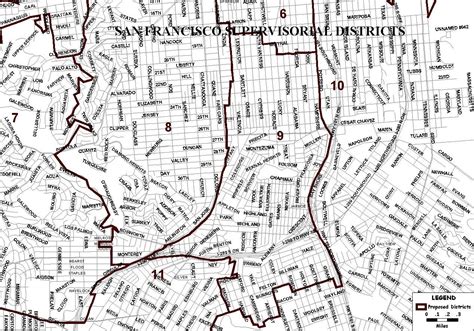 New San Francisco Supervisorial District Map Sf Gsa
