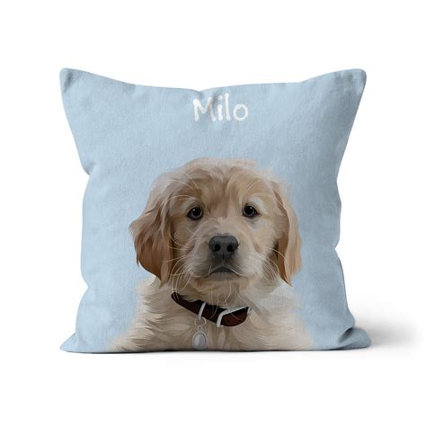 Classic Personalised One Pet Cushion Fable And Fang