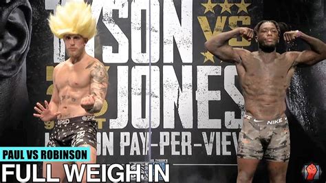 Jake Paul Vs Nate Robinson Full Weigh In And Face Off Video Youtube