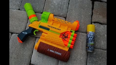 Review Nerf Zombie Strike Biosquad Zombie Abolisher Zr 800 Youtube