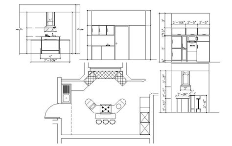 Kitchen Plan And Section Detail Dwg File Cadbull Vrogue Co