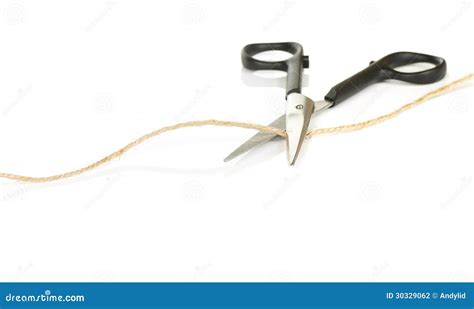 Scissors Cutting String Stock Photography Image 30329062