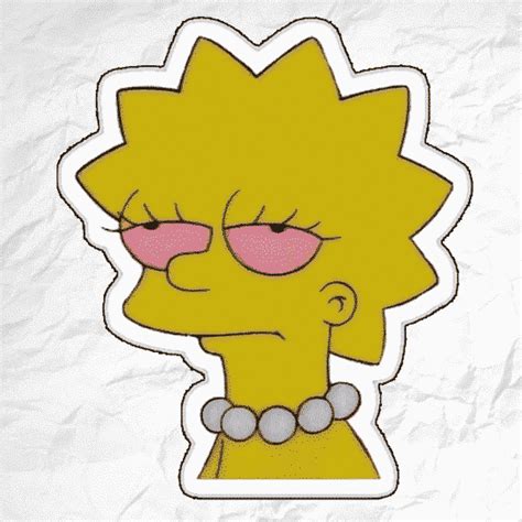 Sticker Lisa Simpson Mystiki
