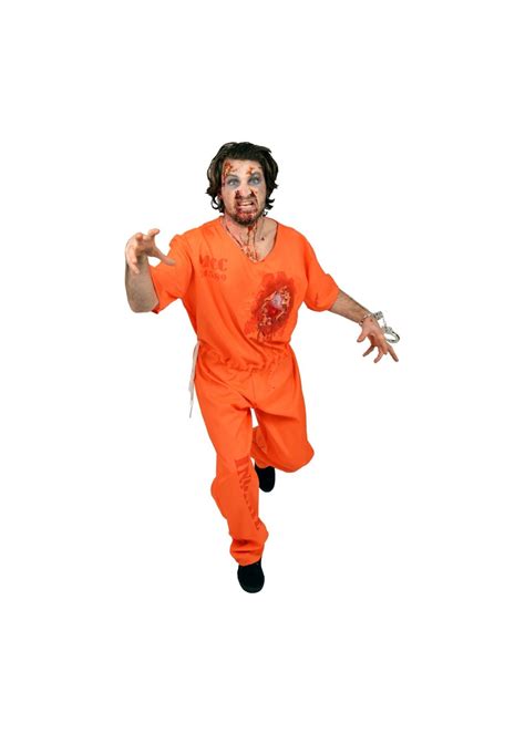 Plus size prisoner halloween costume. Beating Heart Mens Prisoner Costume - Funny Costumes