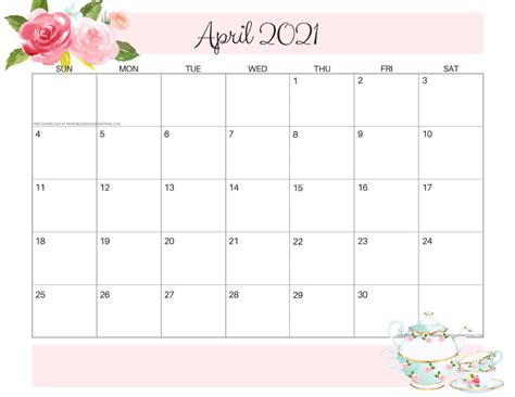 Free to download and print. 2020 2021 Free Printable Pretty Floral Calendar - Printables and Inspirations