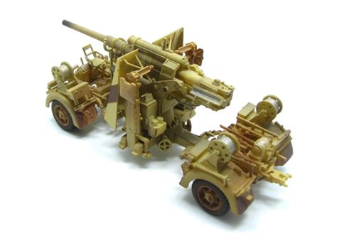 Pma P0311 Precision Model Art 172 88mm Flak 37 Desert Camouflage