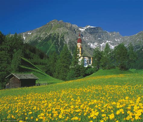 Tlcharger Fond Decran Autriche Montagnes Cabine église Fonds D
