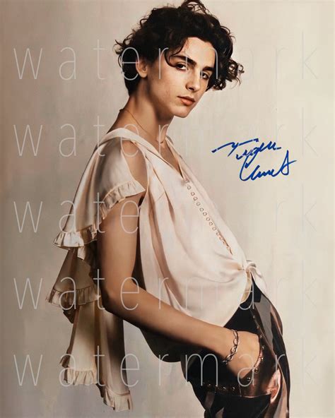 Timothee Chalamet Sexy 8x10 Rp Photo Autograph Etsy